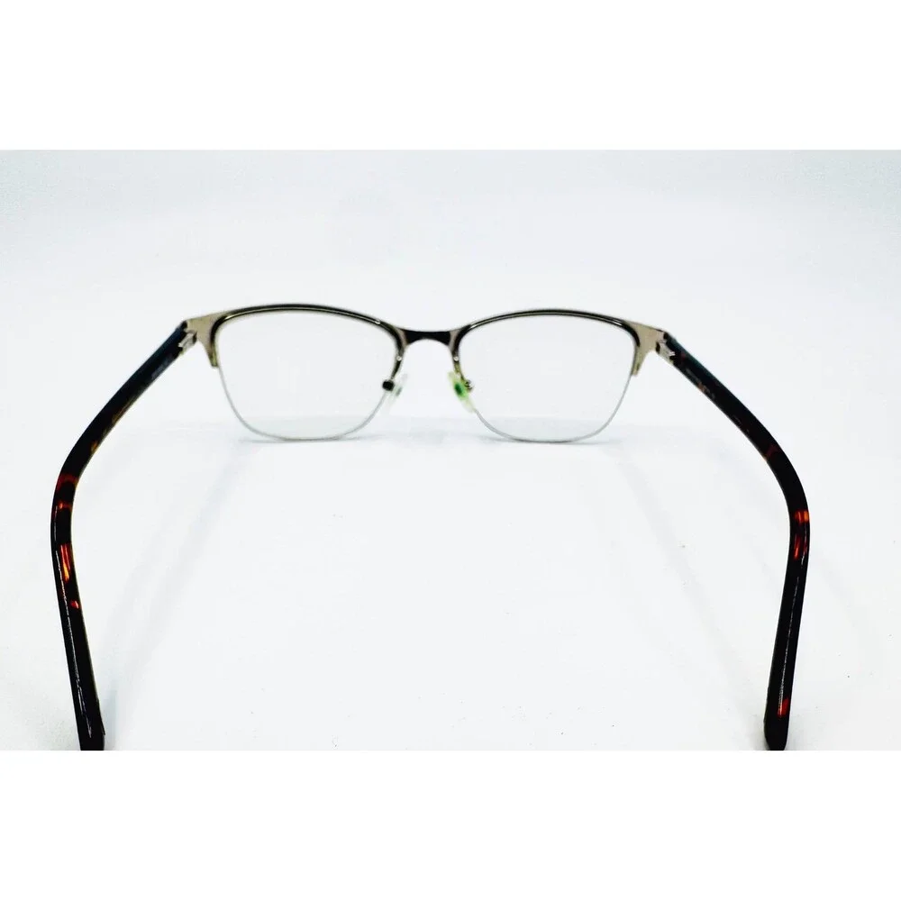 Sans Pareil Eyeglasses Womens Black Silver Tortoise Cat Eye 52-17-135